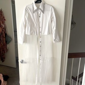 Beautiful unique shirt with tulle